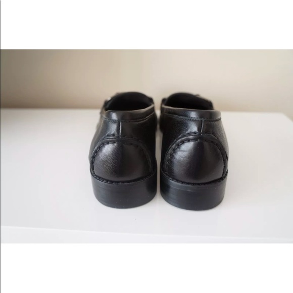 New Stuart Weitzman Black Leather Loafer Shoes 7/8 - Picture 5 of 8